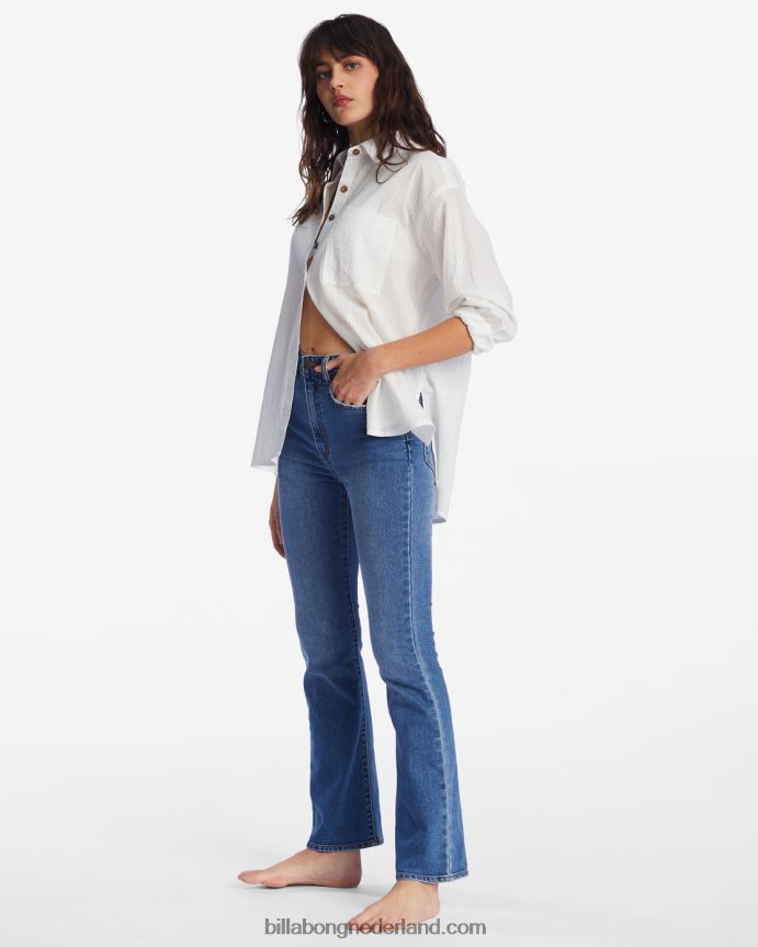 Billabong vrouwen koop een rechte jeansecht blauw 4D20H2161