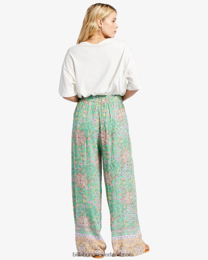 Billabong vrouwen la mer broek met wijde pijpengroente 4D20H1900