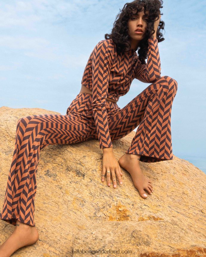 Billabong vrouwen nieuwe hoogtes wijd uitlopende broeksteen 4D20H2124