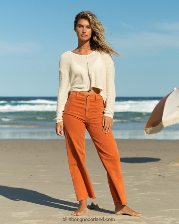 Billabong vrouwen vrije val broek met wijde pijpensteen 4D20H1966