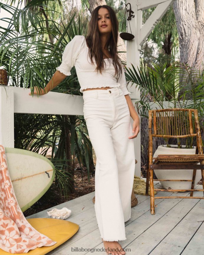 Billabong vrouwen vrije val broek met wijde pijpenzout kristal 4D20H2018