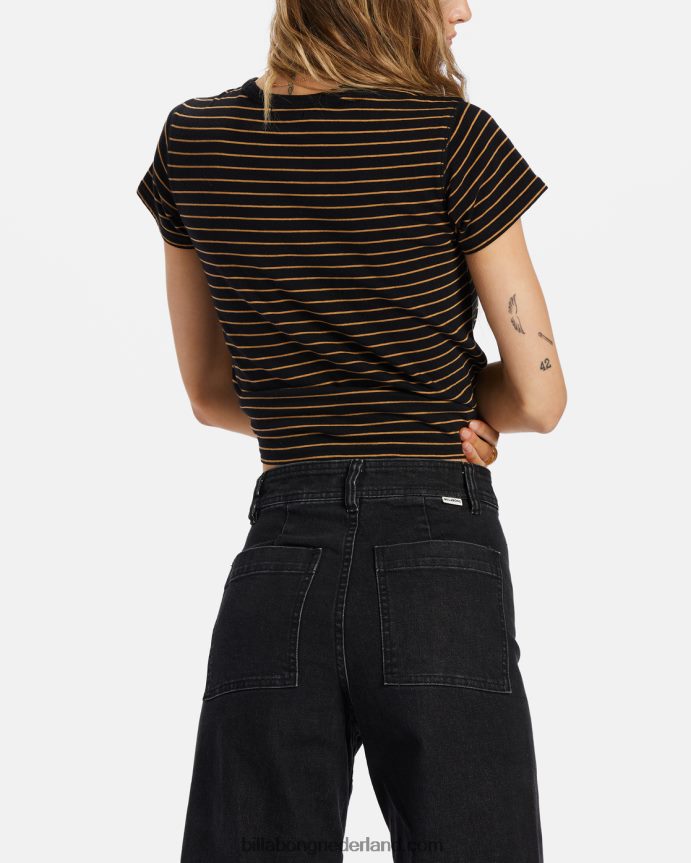 Billabong vrouwen vrije val broek met wijde pijpenzwart 4D20H1929