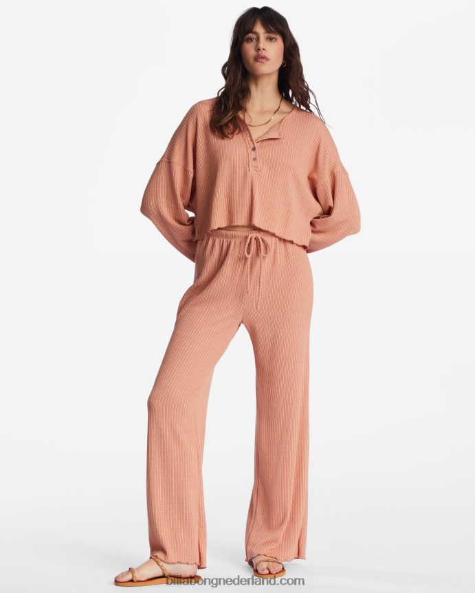 Billabong vrouwen zo makkelijk gezellige lounge broekgewassen baksteen 4D20H2137