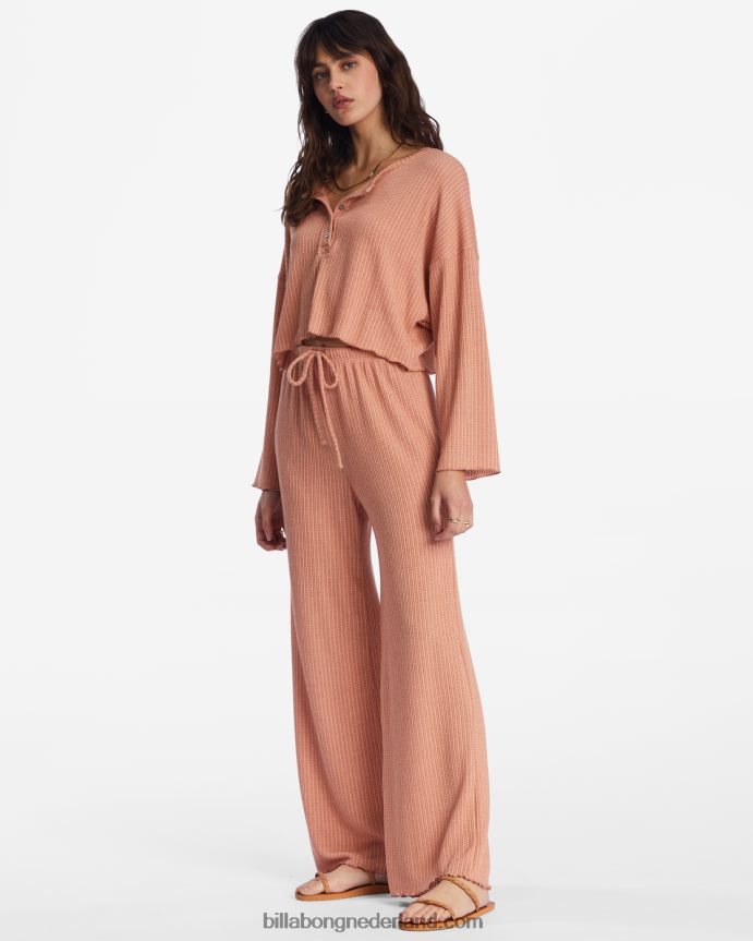 Billabong vrouwen zo makkelijk gezellige lounge broekgewassen baksteen 4D20H2137