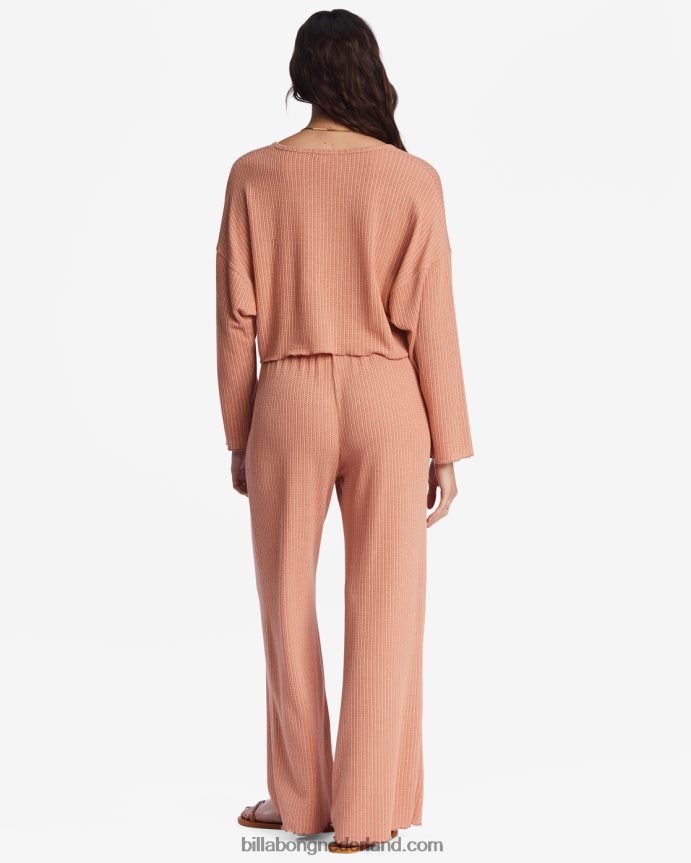 Billabong vrouwen zo makkelijk gezellige lounge broekgewassen baksteen 4D20H2137