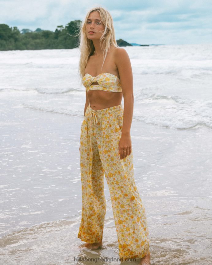 Billabong vrouwen zonnestralen gekreukte broekmulti 4D20H1837