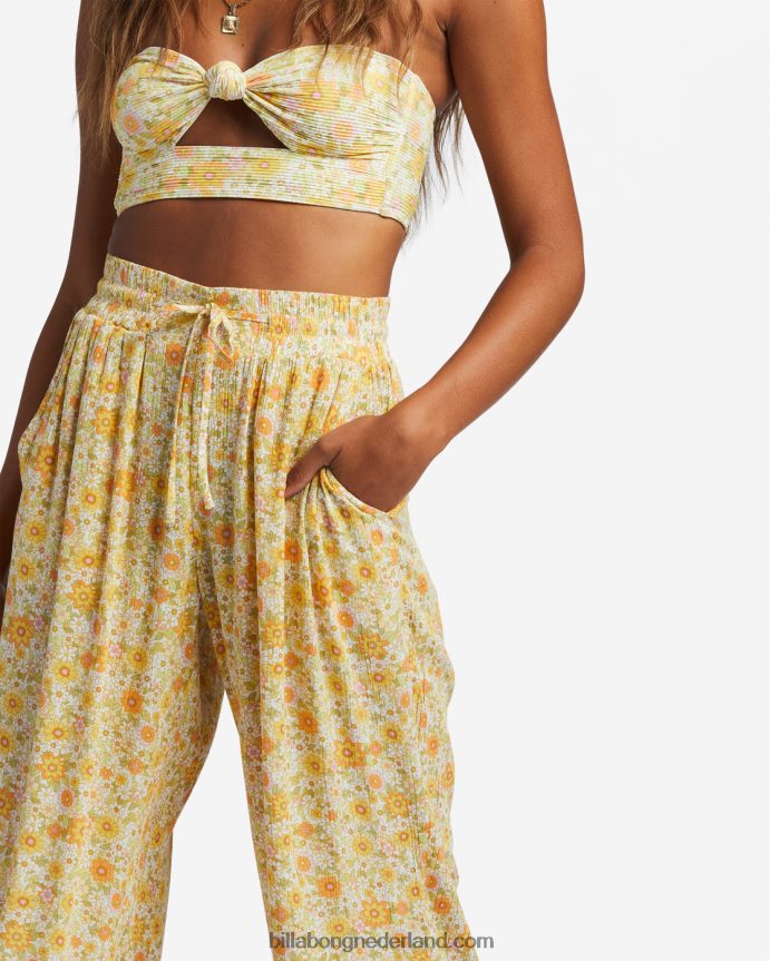 Billabong vrouwen zonnestralen gekreukte broekmulti 4D20H1837