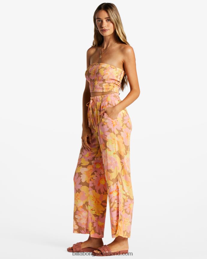 Billabong vrouwen zonnestralen gekreukte broekmulti 4D20H2024