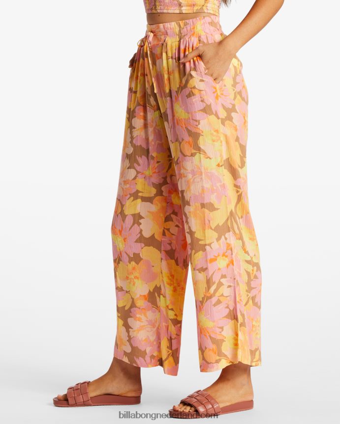 Billabong vrouwen zonnestralen gekreukte broekmulti 4D20H2024