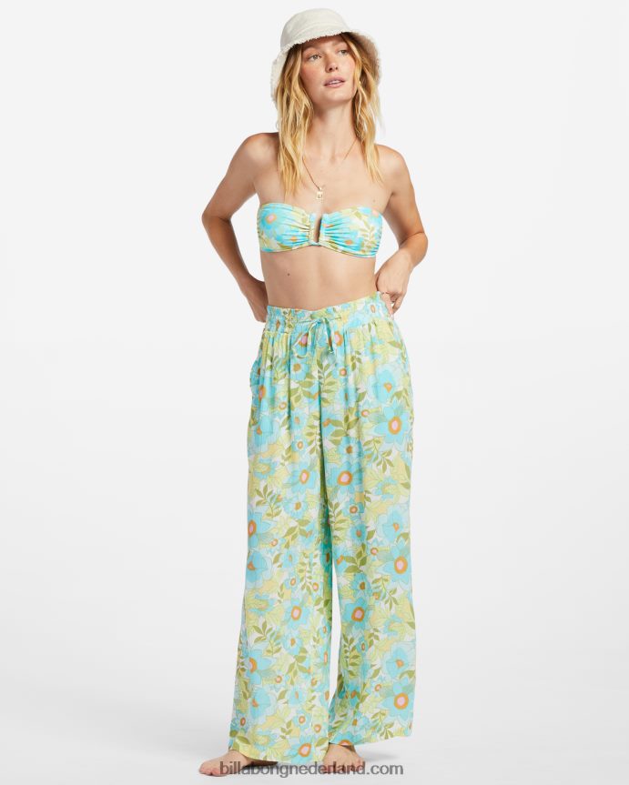 Billabong vrouwen zonnestralen gekreukte broekoceaan ogen 4D20H1850