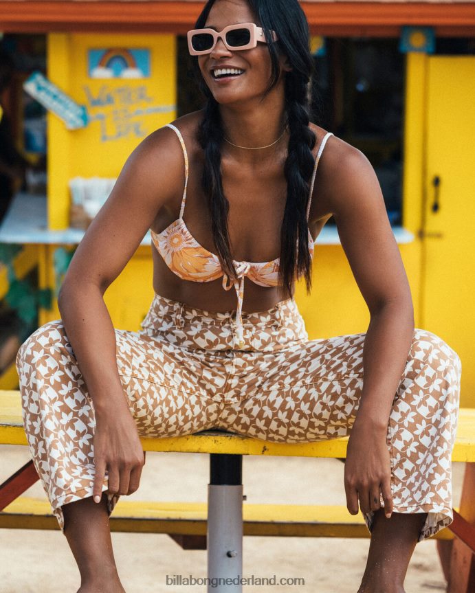 Billabong vrouwen zonnewijzer cropped broekbruin 4D20H1996