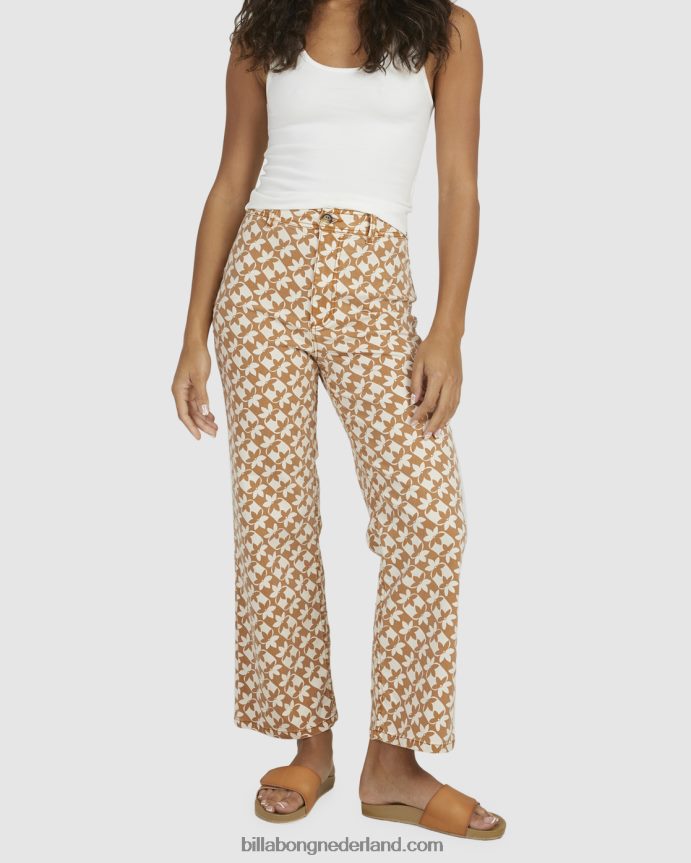 Billabong vrouwen zonnewijzer cropped broekbruin 4D20H1996