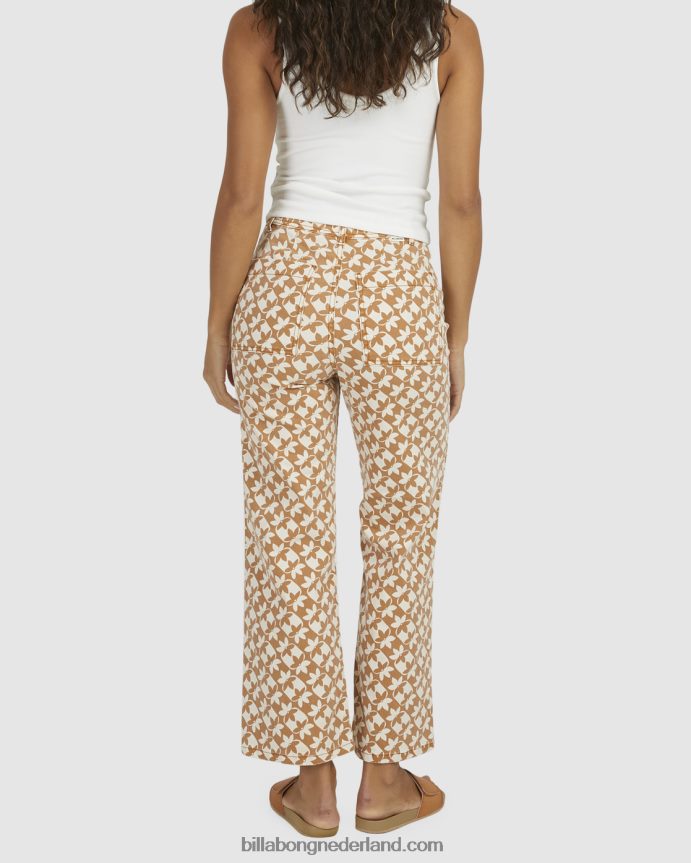 Billabong vrouwen zonnewijzer cropped broekbruin 4D20H1996