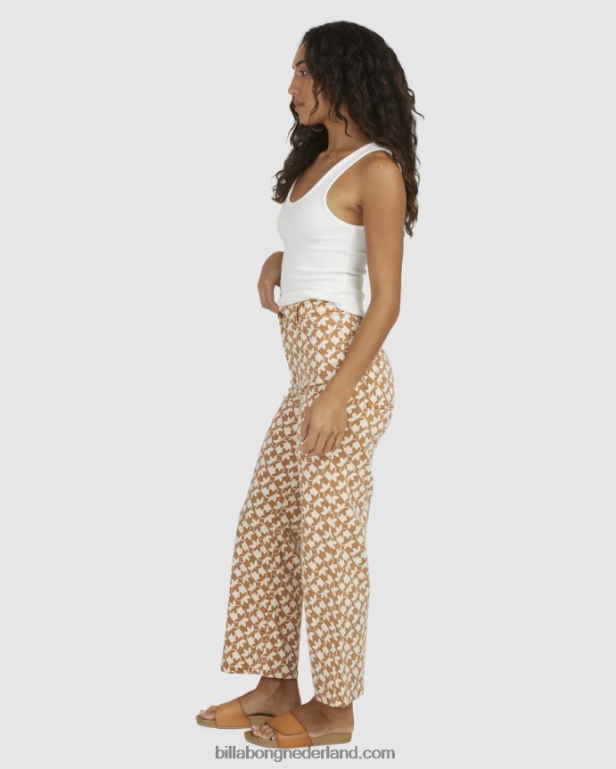 Billabong vrouwen zonnewijzer cropped broekbruin 4D20H1996