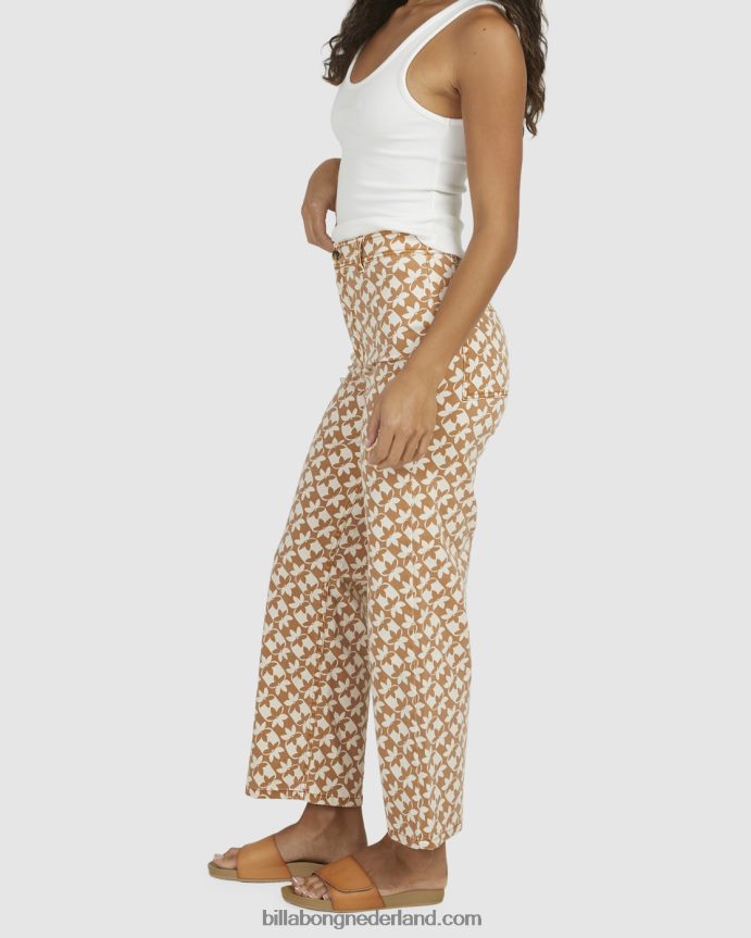 Billabong vrouwen zonnewijzer cropped broekbruin 4D20H1996