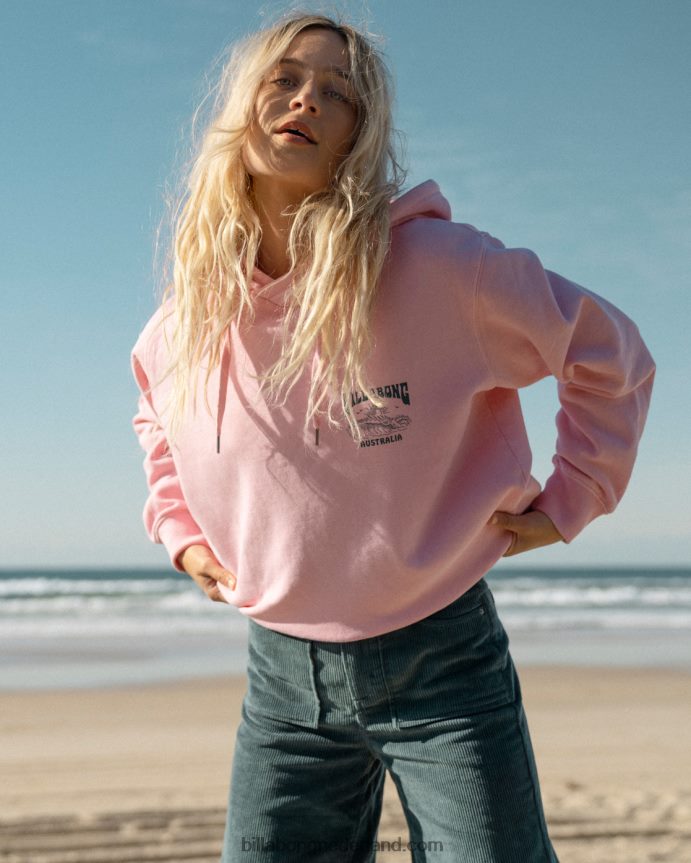 Billabong vrouwen goede golven rio hoodiezacht roze 4D20H1882