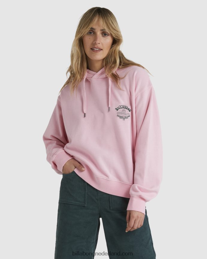 Billabong vrouwen goede golven rio hoodiezacht roze 4D20H1882