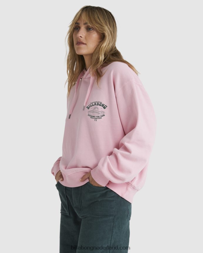 Billabong vrouwen goede golven rio hoodiezacht roze 4D20H1882