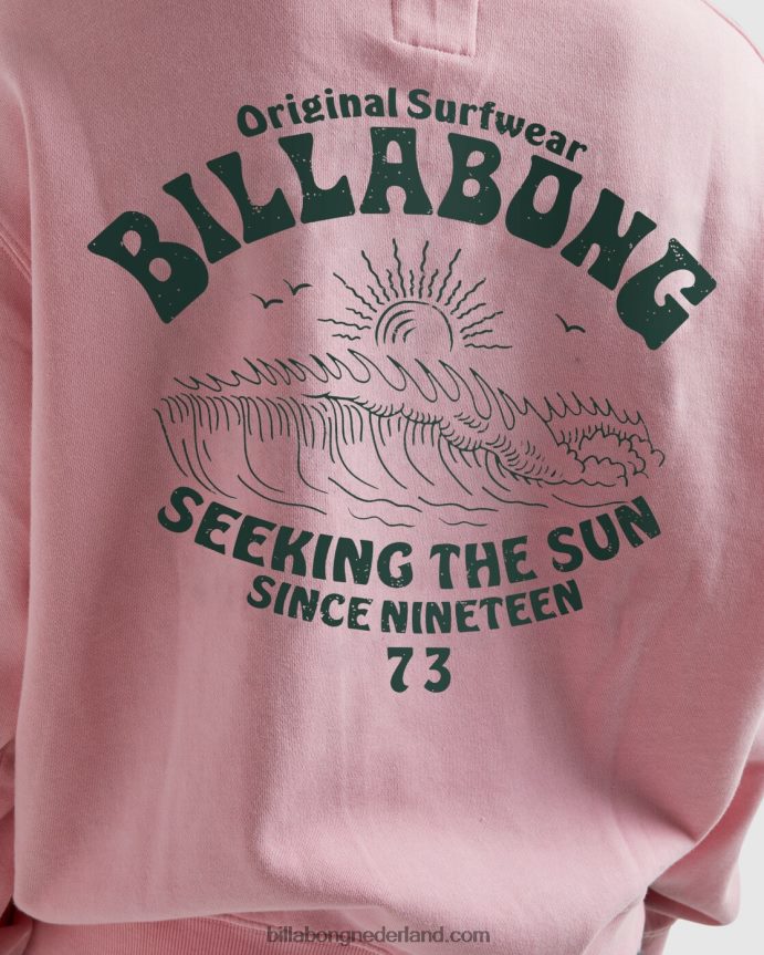 Billabong vrouwen goede golven rio hoodiezacht roze 4D20H1882