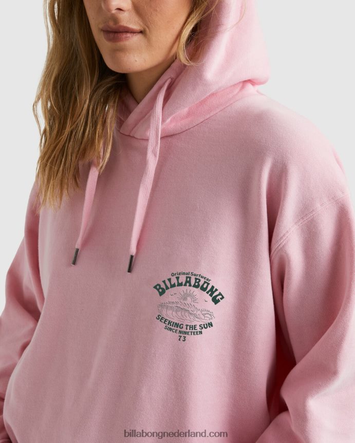 Billabong vrouwen goede golven rio hoodiezacht roze 4D20H1882