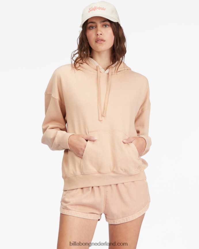 Billabong vrouwen perfecte zware hoodie voor het weekenddrijfhout 4D20H2275