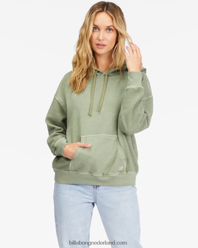 Billabong vrouwen perfecte zware hoodie voor het weekendleger 4D20H2273