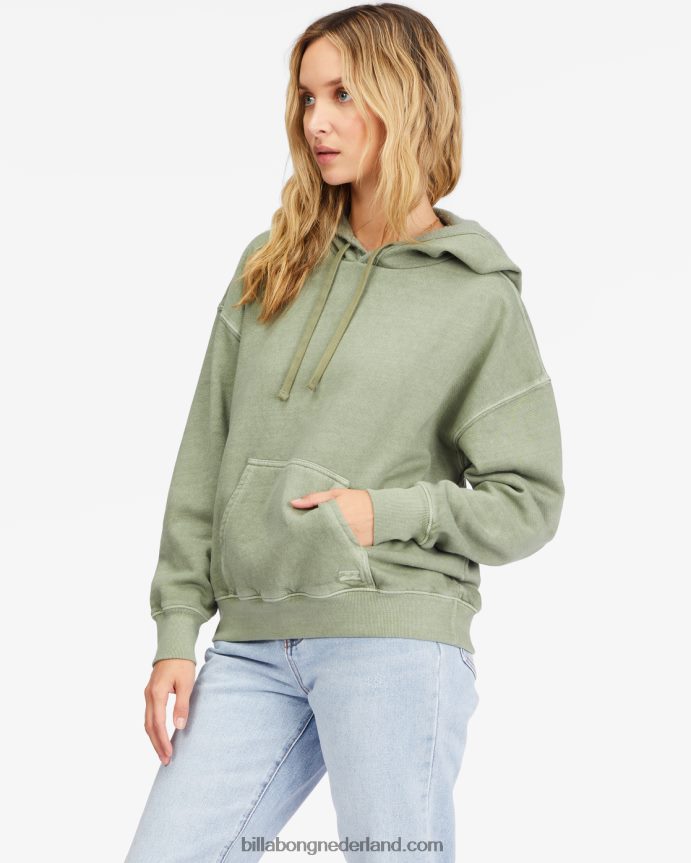 Billabong vrouwen perfecte zware hoodie voor het weekendleger 4D20H2273