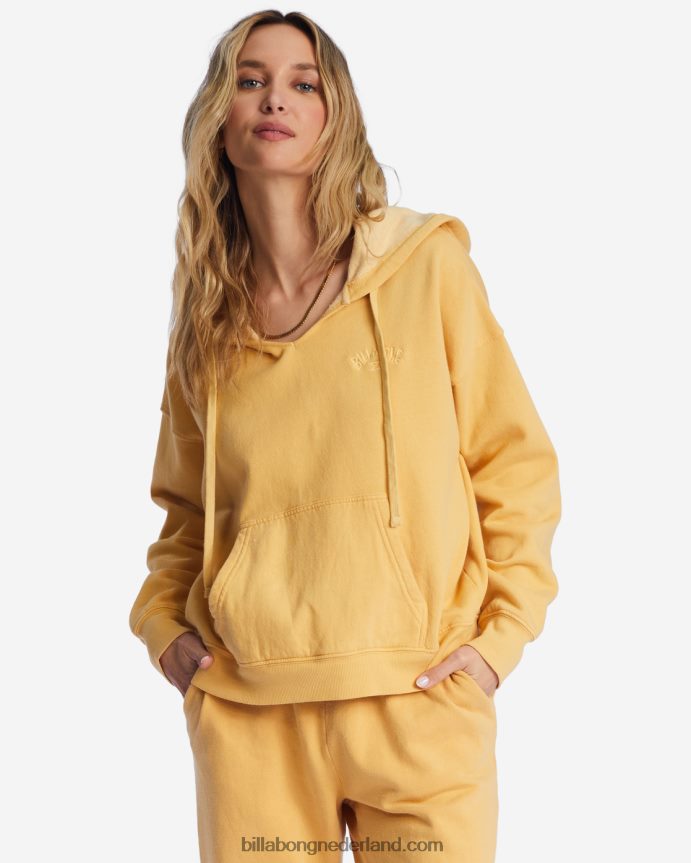 Billabong vrouwen voor altijd zaterdag hoodiegouden Kust 4D20H2185