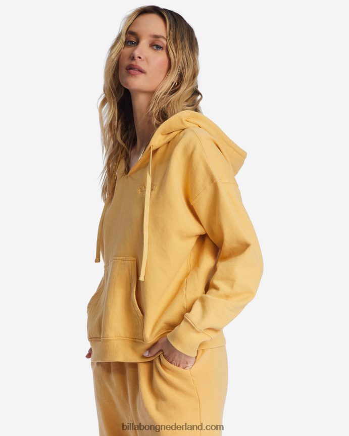 Billabong vrouwen voor altijd zaterdag hoodiegouden Kust 4D20H2185