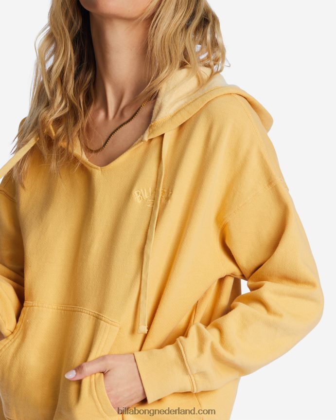 Billabong vrouwen voor altijd zaterdag hoodiegouden Kust 4D20H2185