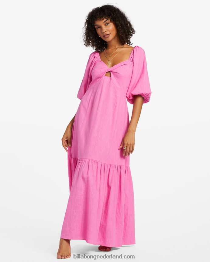 Billabong vrouwen Paradise Cove maxi-jurkflirterige fuchsia 4D20H1763