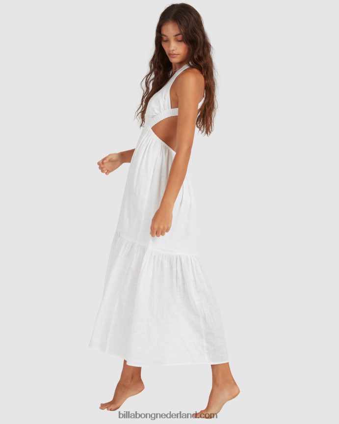 Billabong vrouwen Shore ding maxi-jurkwit 4D20H1740
