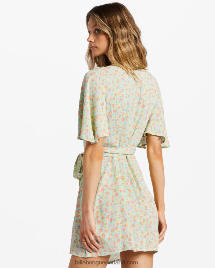 Billabong vrouwen alles voor jou mini-jurkgroene munt 4D20H1881