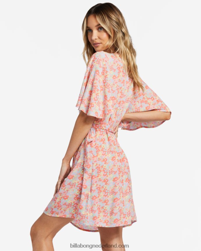 Billabong vrouwen alles voor jou mini-jurkzacht en perzikachtig 4D20H1814