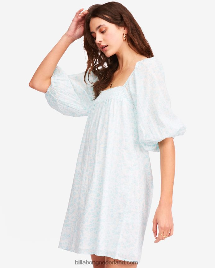 Billabong vrouwen babydolljurk met bloemenveldenregen druppel 4D20H2313