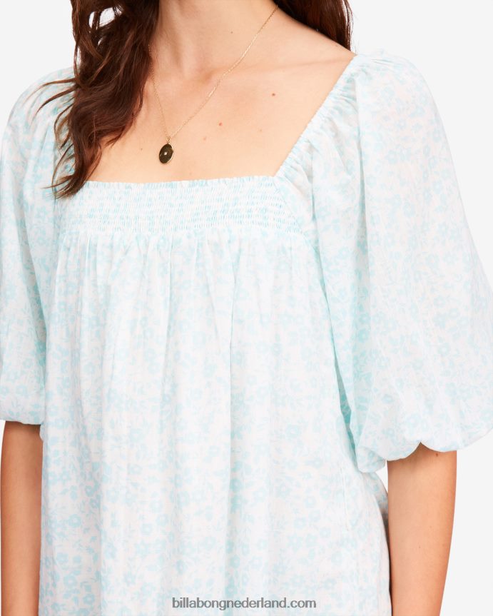 Billabong vrouwen babydolljurk met bloemenveldenregen druppel 4D20H2313