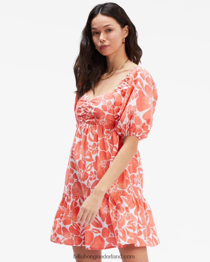 Billabong vrouwen be mine babydoll jurkoranje crush 4D20H2323