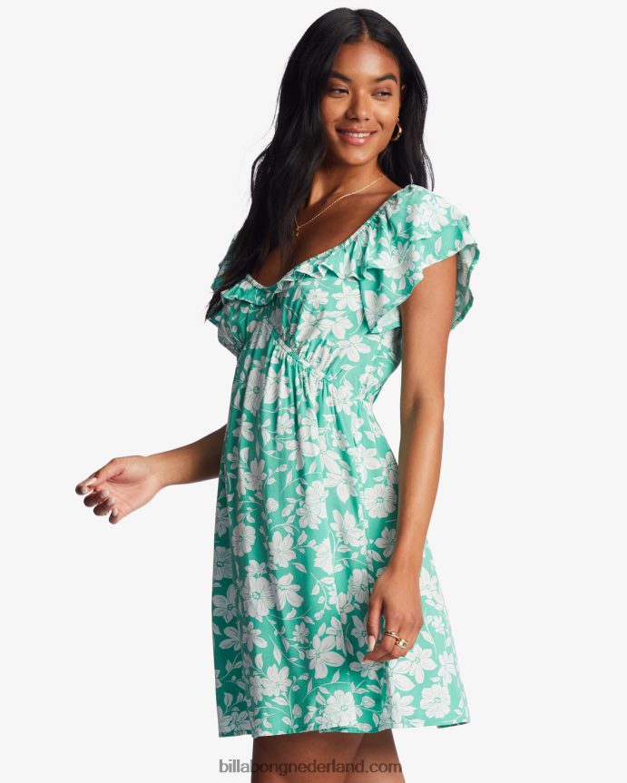 Billabong vrouwen betover me mini-jurkzoet gras 4D20H2009