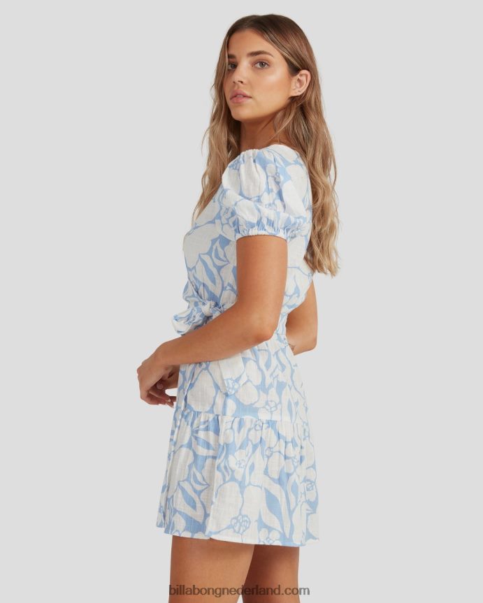 Billabong vrouwen beyond blauwe wikkeljurkzoet blauw 4D20H2290