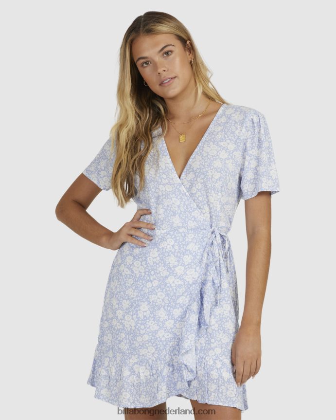 Billabong vrouwen blauwe bell bella wikkeljurkblauw 4D20H2011