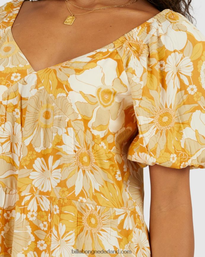 Billabong vrouwen dalilah volle maan mini-jurkRoest 4D20H2191
