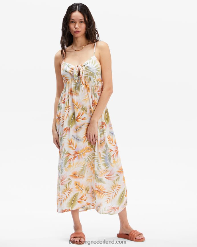 Billabong vrouwen draai het jurkjewit/multi 4D20H2374