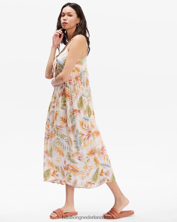 Billabong vrouwen draai het jurkjewit/multi 4D20H2374