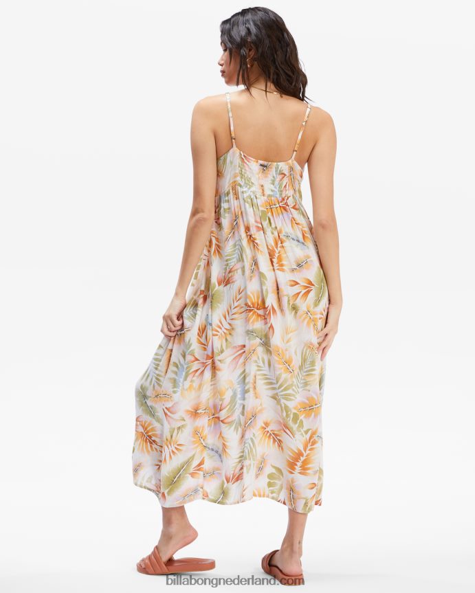 Billabong vrouwen draai het jurkjewit/multi 4D20H2374