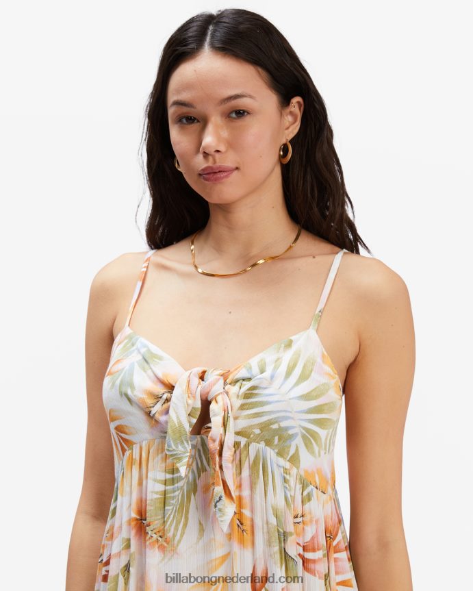 Billabong vrouwen draai het jurkjewit/multi 4D20H2374