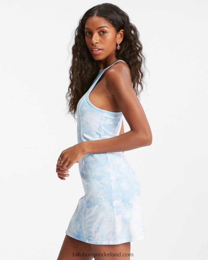 Billabong vrouwen go easy mini bodycon-jurkochtend hemel 4D20H2291