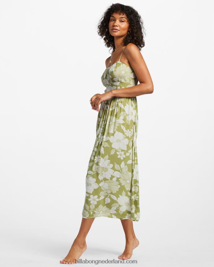 Billabong vrouwen je babe midi-jurkzeewier 4D20H1823