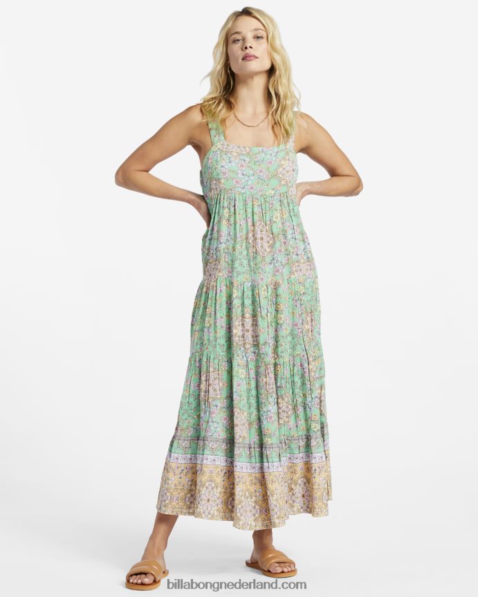 Billabong vrouwen la mer midi-jurkgroente 4D20H1793