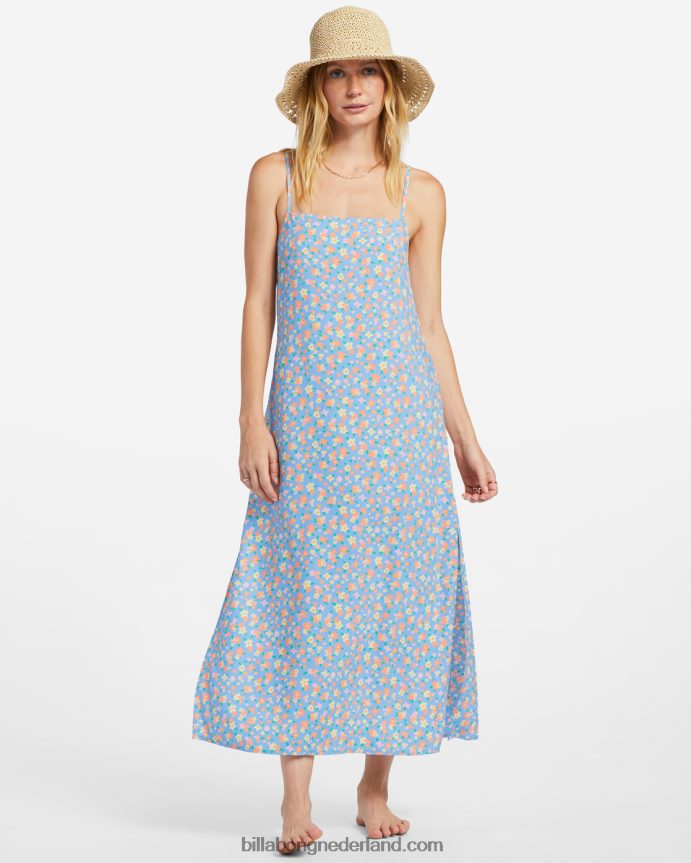 Billabong vrouwen weekend golf midi-jurkzomerse hemel 4D20H1829