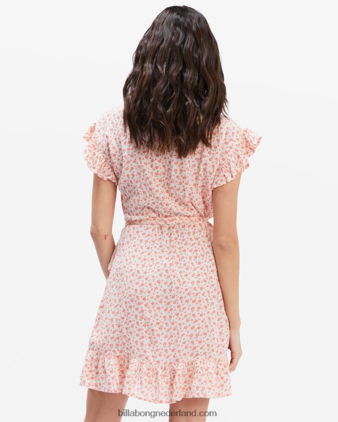 Billabong vrouwen wikkel en rol geweven jurkmeloen 4D20H2309